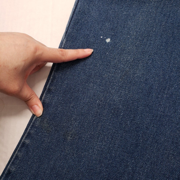 Vintage Adriana Sport Flare Jeans Women 28x30 Blue Fringe High Waisted 80s Boho - Picture 12 of 16